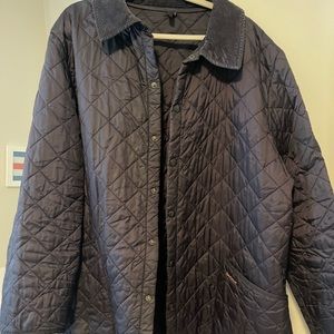 Barbour heritage liddesdale quilt jacket size XXL in Navy Blue